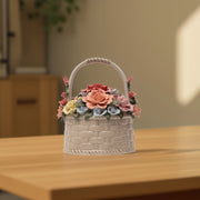 Basket of Blooms Console - Table Decor | Home Decor | Decor for Living Room | Center Table Decor